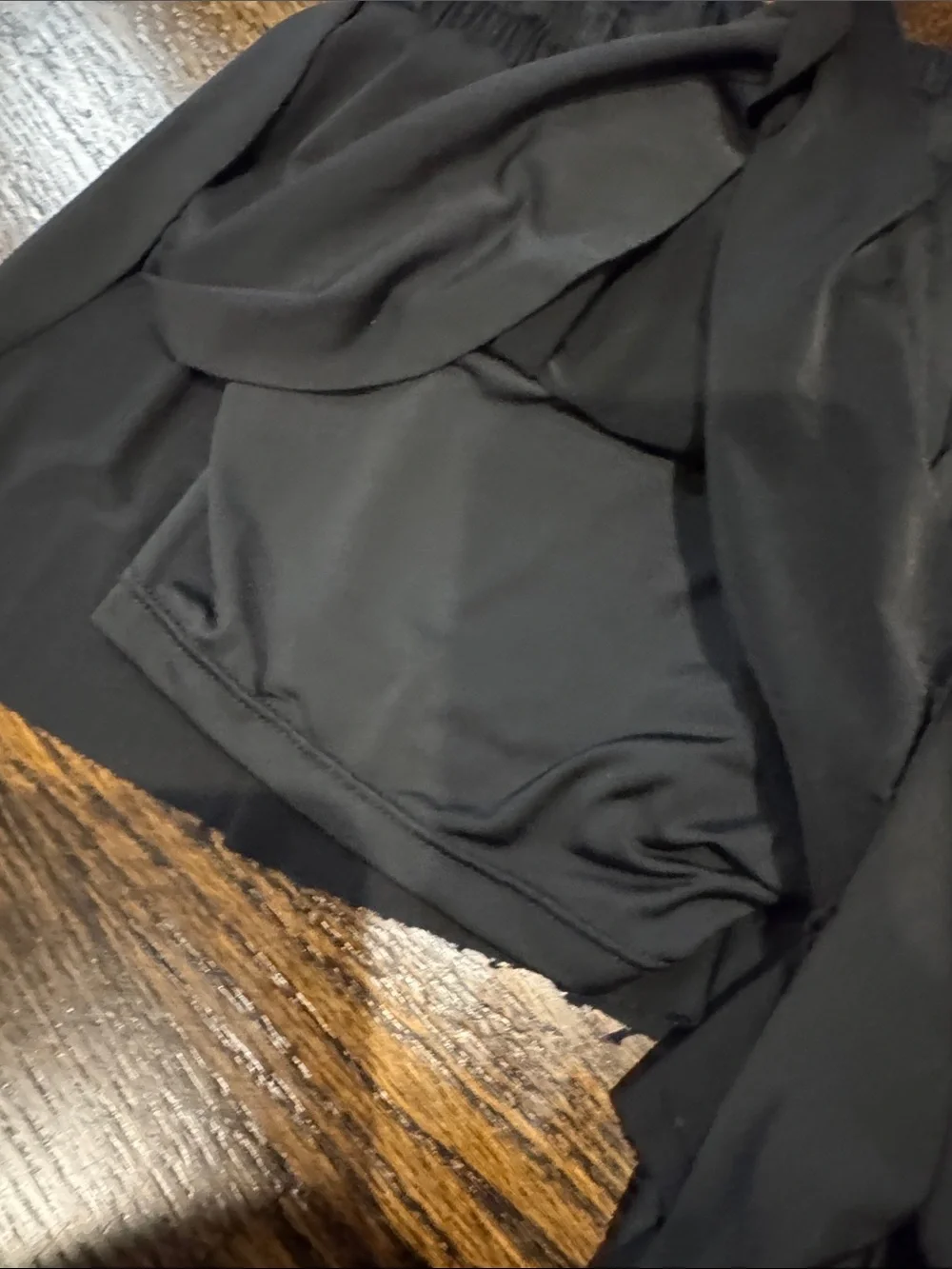 Girls Katie J NYC Black Layered butterfly Drawstring Shorts